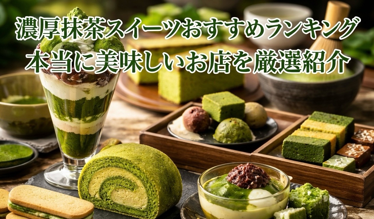 濃厚抹茶スイーツおすすめランキング 本当に美味しいお店を厳選紹介