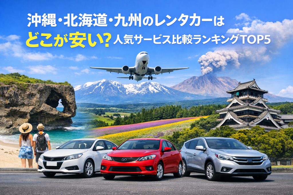 沖縄・北海道・九州のレンタカーはどこが安い？
