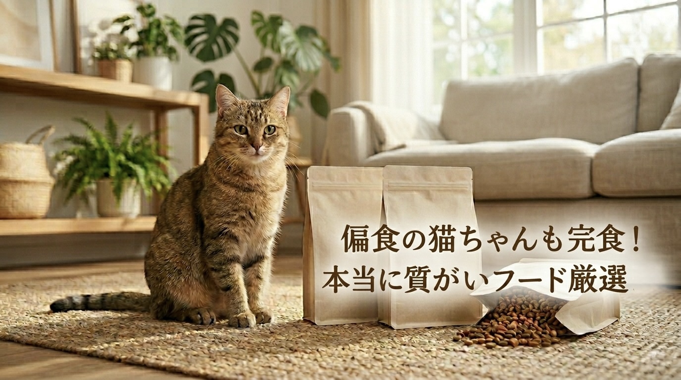 偏食の猫ちゃんも完食！本当に質が良いキャットフード厳選５選