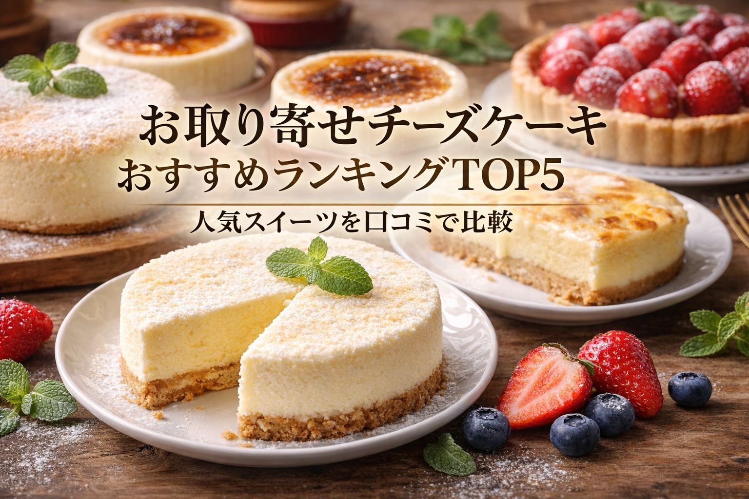 お取り寄せチーズケーキおすすめランキングTOP5｜人気スイーツを口コミで比較