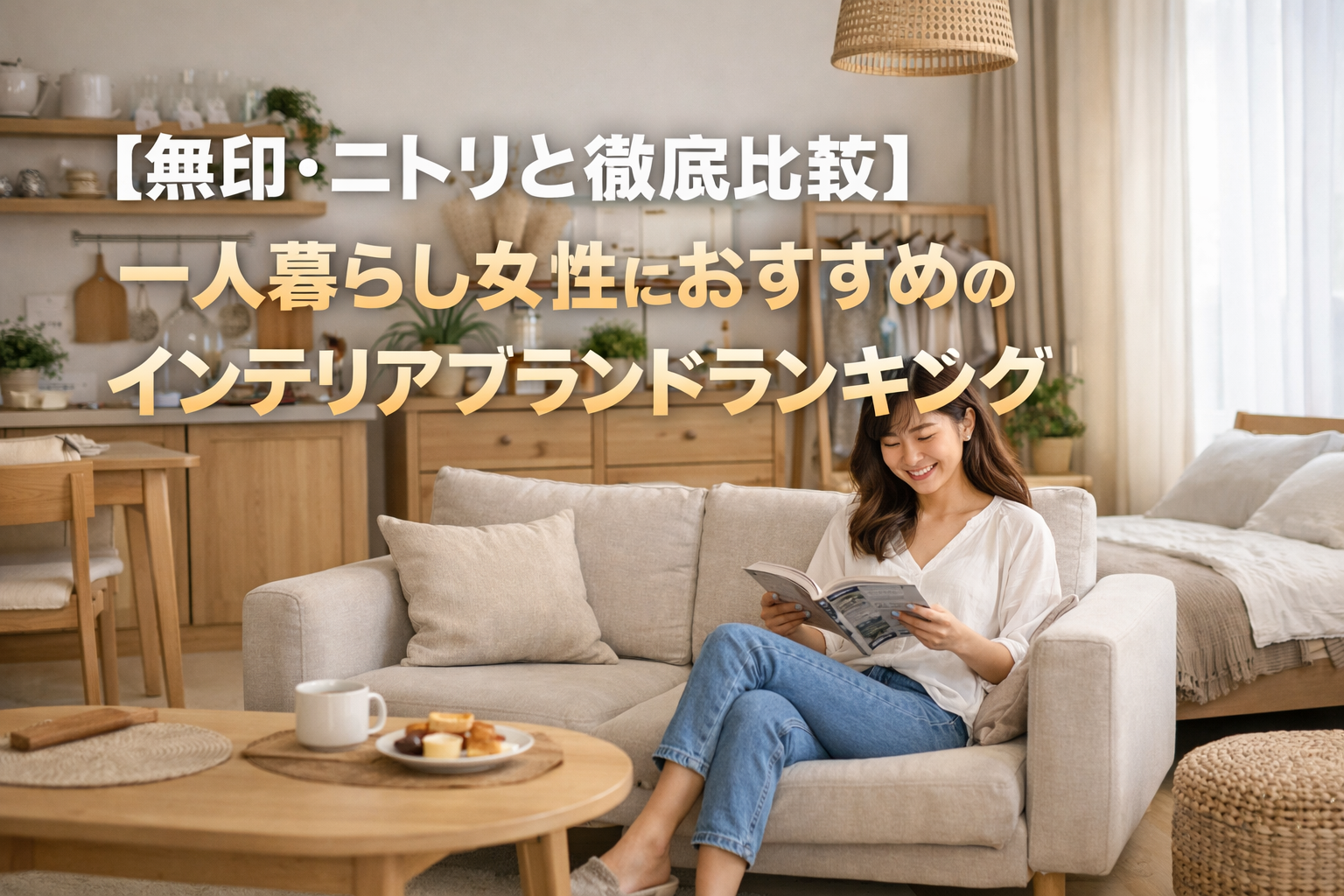 【無印・ニトリと徹底比較】一人暮らし女性におすすめのインテリアブランドランキング