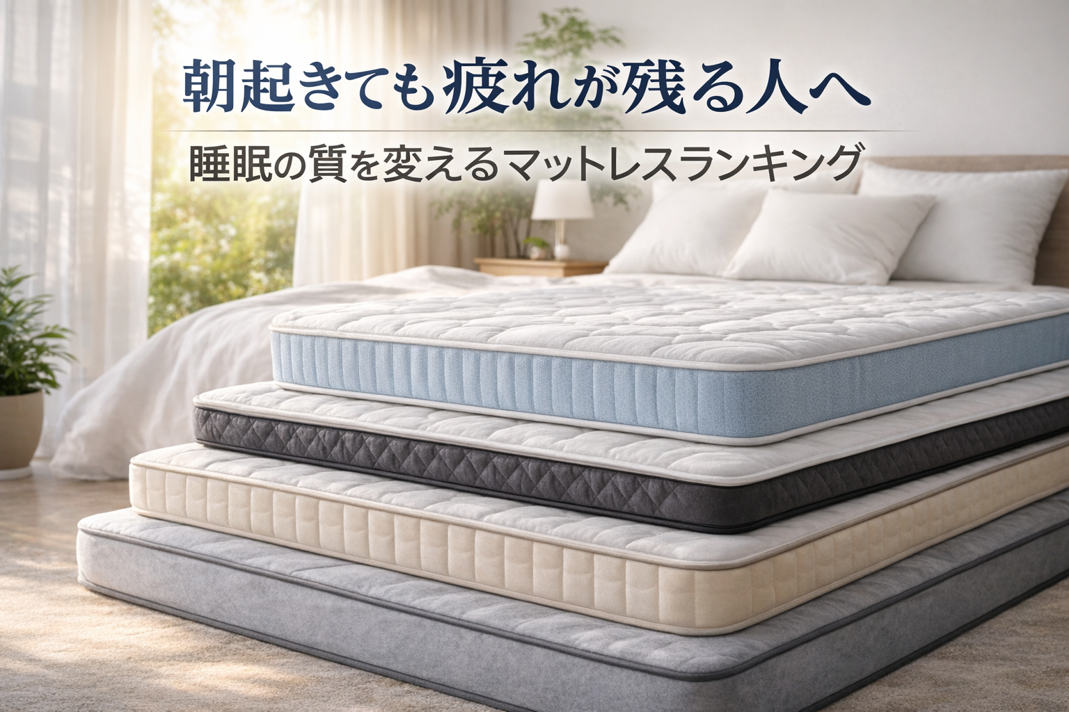 朝起きても疲れが残る人へ|睡眠の質を変えるマットレスランキング【腰痛対策】
