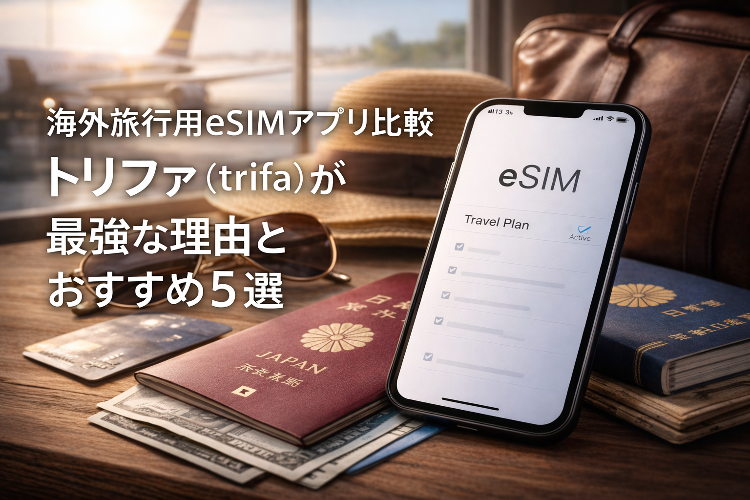 海外旅行用eSIMアプリ比較｜トリファ（trifa）が最強な理由とおすすめ5選