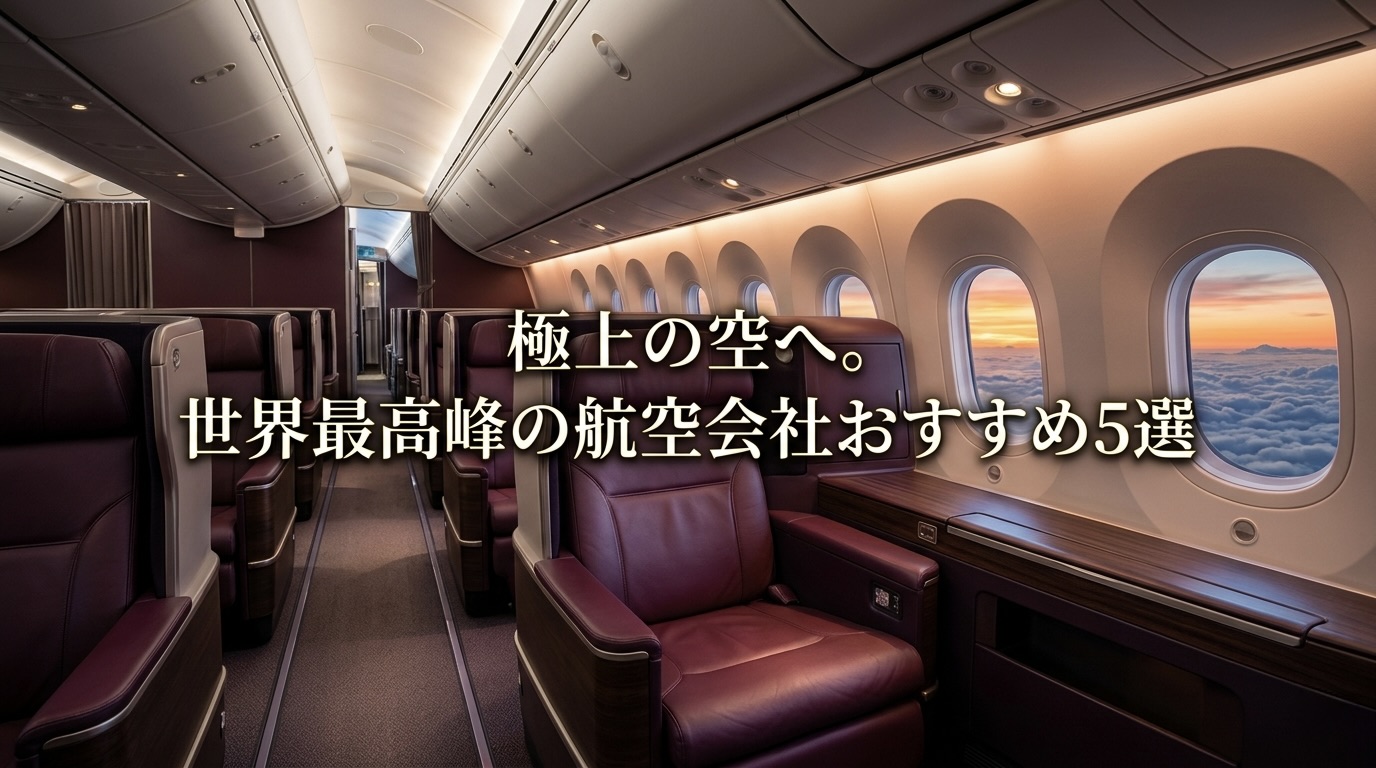 極上の空へ。世界最高峰の航空会社おすすめ5選