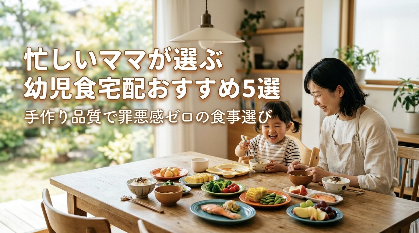 忙しいママが選ぶ幼児食宅配おすすめ5選