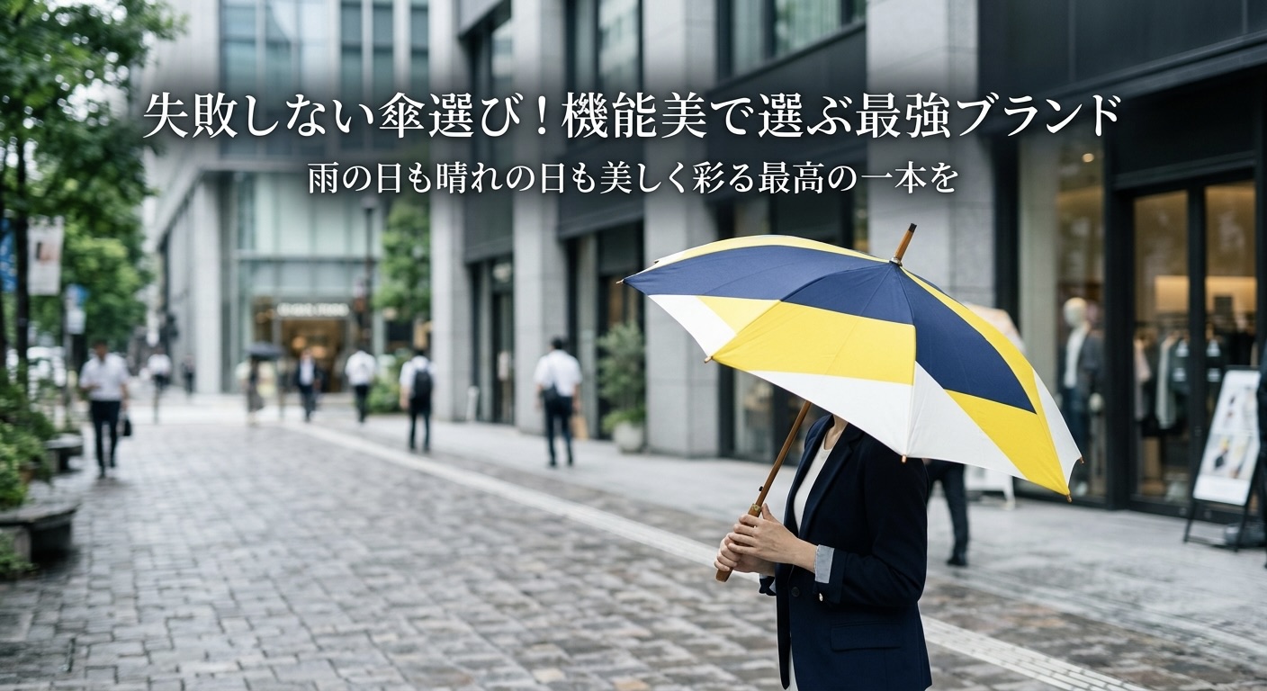 失敗しない傘選び！機能美で選ぶ最強ブランド