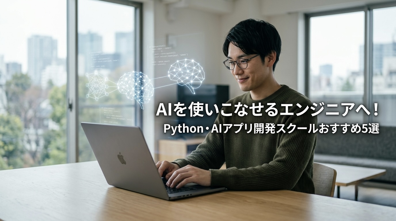 AIを使いこなせるエンジニアへ！Python・AIアプリ開発スクールおすすめ5選