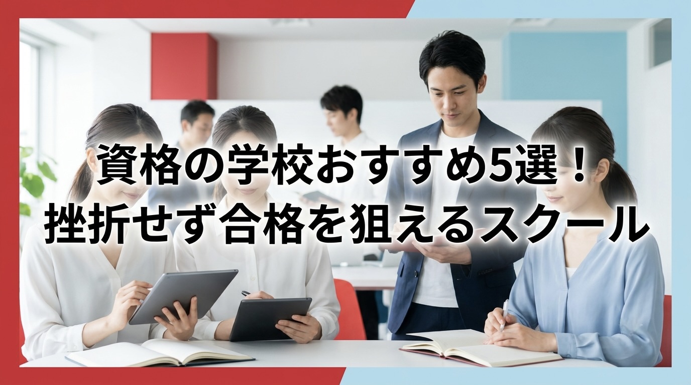 資格の学校おすすめ5選！挫折せず合格を狙えるスクール