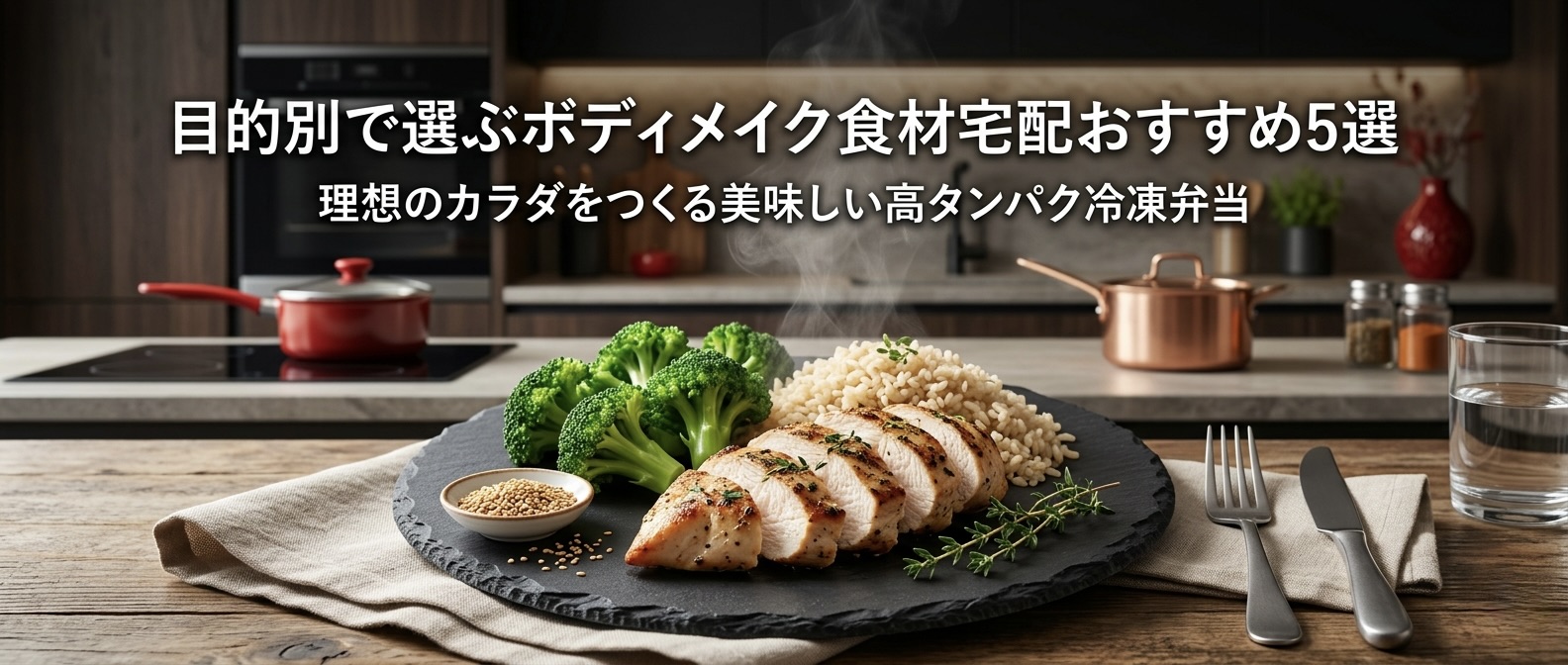 目的別で選ぶボディメイク食材宅配おすすめ5選