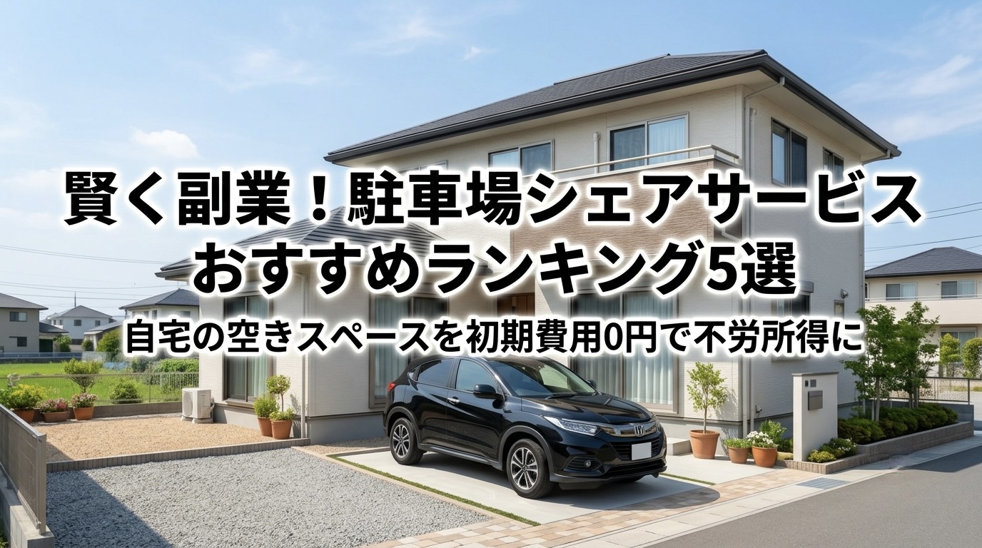 空きスペースを賢く現金化!おすすめ駐車場シェアサービスランキング5選